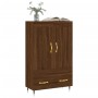 Aparador alto madera de ingeniería roble marrón 69,5x31x115 cm de vidaXL, Aparadores - Ref: Foro24-830307, Precio: 83,99 €, D...