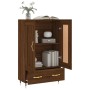 Tall engineered wood sideboard in brown oak 69.5x31x115 cm by vidaXL, Sideboards - Ref: Foro24-830307, Price: 83,28 €, Discou...