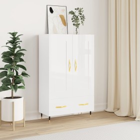 High glossy white engineered wood sideboard 69.5x31x115 cm by vidaXL, Sideboards - Ref: Foro24-830302, Price: 88,99 €, Discou...