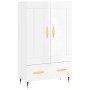 High glossy white engineered wood sideboard 69.5x31x115 cm by vidaXL, Sideboards - Ref: Foro24-830302, Price: 88,46 €, Discou...