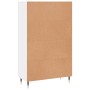 Aparador alto madera de ingeniería blanco brillo 69,5x31x115 cm de vidaXL, Aparadores - Ref: Foro24-830302, Precio: 88,99 €, ...