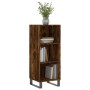 Aparador de madera de ingeniería roble ahumado 34,5x32,5x90 cm de vidaXL, Aparadores - Ref: Foro24-828761, Precio: 48,79 €, D...