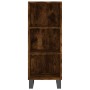 Aparador de madera de ingeniería roble ahumado 34,5x32,5x90 cm de vidaXL, Aparadores - Ref: Foro24-828761, Precio: 48,79 €, D...