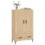 Aparador alto madera de ingeniería roble Sonoma 69,5x31x115 cm de vidaXL, Aparadores - Ref: Foro24-830327, Precio: 84,99 €, D...