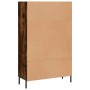 Hohes Sideboard aus Holzwerkstoff, geräucherte Eiche, 69,5 x 31 x 115 cm von vidaXL, Sideboards - Ref: Foro24-830337, Preis: ...