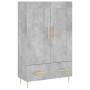 Concrete gray engineered wood tall sideboard 69.5x31x115 cm by vidaXL, Sideboards - Ref: Foro24-830312, Price: 81,47 €, Disco...