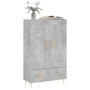 Concrete gray engineered wood tall sideboard 69.5x31x115 cm by vidaXL, Sideboards - Ref: Foro24-830312, Price: 81,47 €, Disco...