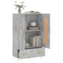 Concrete gray engineered wood tall sideboard 69.5x31x115 cm by vidaXL, Sideboards - Ref: Foro24-830312, Price: 81,47 €, Disco...