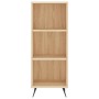 Estantería madera de ingeniería roble Sonoma 34,5x32,5x90 cm de vidaXL, Aparadores - Ref: Foro24-828703, Precio: 48,21 €, Des...