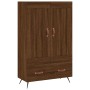 Aparador alto madera de ingeniería roble marrón 69,5x31x115 cm de vidaXL, Aparadores - Ref: Foro24-830299, Precio: 82,99 €, D...