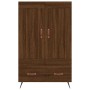 Aparador alto madera de ingeniería roble marrón 69,5x31x115 cm de vidaXL, Aparadores - Ref: Foro24-830299, Precio: 82,99 €, D...