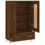 Aparador alto madera de ingeniería roble marrón 69,5x31x115 cm de vidaXL, Aparadores - Ref: Foro24-830299, Precio: 82,99 €, D...