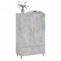 Concrete gray engineered wood tall sideboard 69.5x31x115 cm by vidaXL, Sideboards - Ref: Foro24-830304, Price: 80,68 €, Disco...