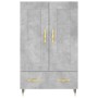 Concrete gray engineered wood tall sideboard 69.5x31x115 cm by vidaXL, Sideboards - Ref: Foro24-830304, Price: 80,68 €, Disco...