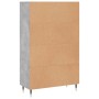 Concrete gray engineered wood tall sideboard 69.5x31x115 cm by vidaXL, Sideboards - Ref: Foro24-830304, Price: 80,68 €, Disco...