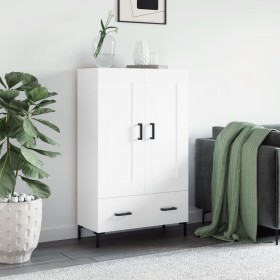 Tall white engineered wood sideboard 69.5x31x115 cm by vidaXL, Sideboards - Ref: Foro24-830324, Price: 88,99 €, Discount: %