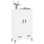 Tall white engineered wood sideboard 69.5x31x115 cm by vidaXL, Sideboards - Ref: Foro24-830324, Price: 87,12 €, Discount: %