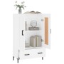 Tall white engineered wood sideboard 69.5x31x115 cm by vidaXL, Sideboards - Ref: Foro24-830324, Price: 87,12 €, Discount: %