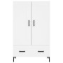 Tall white engineered wood sideboard 69.5x31x115 cm by vidaXL, Sideboards - Ref: Foro24-830324, Price: 87,12 €, Discount: %