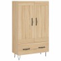 Aparador alto madera de ingeniería roble Sonoma 69,5x31x115 cm de vidaXL, Aparadores - Ref: Foro24-830319, Precio: 79,50 €, D...