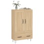 Aparador alto madera de ingeniería roble Sonoma 69,5x31x115 cm de vidaXL, Aparadores - Ref: Foro24-830319, Precio: 79,50 €, D...