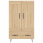 Tall Sonoma oak engineered wood sideboard 69.5x31x115 cm by vidaXL, Sideboards - Ref: Foro24-830319, Price: 79,99 €, Discount: %