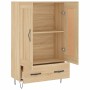 Aparador alto madera de ingeniería roble Sonoma 69,5x31x115 cm de vidaXL, Aparadores - Ref: Foro24-830319, Precio: 79,50 €, D...