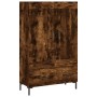 Tall sideboard engineered wood smoked oak 69.5x31x115 cm by vidaXL, Sideboards - Ref: Foro24-830329, Price: 85,32 €, Discount: %