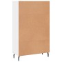 Aparador alto madera de ingeniería blanco brillo 69,5x31x115 cm de vidaXL, Aparadores - Ref: Foro24-830342, Precio: 91,90 €, ...