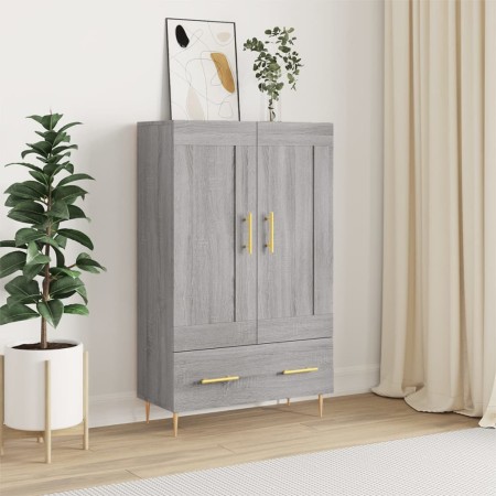 Tall Sonoma gray engineered wood sideboard 69.5x31x115 cm by vidaXL, Sideboards - Ref: Foro24-830314, Price: 68,99 €, Discoun...