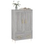 Tall Sonoma gray engineered wood sideboard 69.5x31x115 cm by vidaXL, Sideboards - Ref: Foro24-830314, Price: 68,99 €, Discoun...