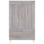 Aparador alto madera de ingeniería gris Sonoma 69,5x31x115 cm de vidaXL, Aparadores - Ref: Foro24-830314, Precio: 68,17 €, De...