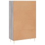 Aparador alto madera de ingeniería gris Sonoma 69,5x31x115 cm de vidaXL, Aparadores - Ref: Foro24-830314, Precio: 68,17 €, De...