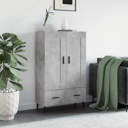 Concrete gray engineered wood tall sideboard 69.5x31x115 cm by vidaXL, Sideboards - Ref: Foro24-830344, Price: 91,90 €, Disco...