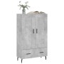 Concrete gray engineered wood tall sideboard 69.5x31x115 cm by vidaXL, Sideboards - Ref: Foro24-830344, Price: 91,90 €, Disco...