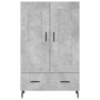 Aparador alto madera de ingeniería gris hormigón 69,5x31x115 cm de vidaXL, Aparadores - Ref: Foro24-830344, Precio: 91,90 €, ...