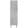 Aparador alto madera de ingeniería gris hormigón 69,5x31x115 cm de vidaXL, Aparadores - Ref: Foro24-830344, Precio: 91,90 €, ...