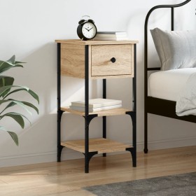 Sonoma oak engineered wood bedside table 34x36x70 cm by vidaXL, Nightstands - Ref: Foro24-825975, Price: 53,29 €, Discount: %