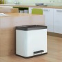 Hailo Oko Duo Plus pedal bucket size L 17+9 l white 0630-230 by Hailo, Garbage cans and trash cans - Ref: Foro24-415427, Pric...