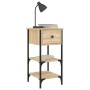 Sonoma oak engineered wood bedside table 34x36x70 cm by vidaXL, Nightstands - Ref: Foro24-825975, Price: 53,29 €, Discount: %