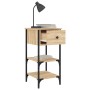 Sonoma oak engineered wood bedside table 34x36x70 cm by vidaXL, Nightstands - Ref: Foro24-825975, Price: 53,29 €, Discount: %