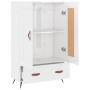 Aparador alto madera de ingeniería blanco brillo 69,5x31x115 cm de vidaXL, Aparadores - Ref: Foro24-830294, Precio: 69,94 €, ...