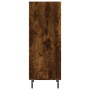 Aparador de madera de ingeniería roble ahumado 34,5x32,5x90 cm de vidaXL, Aparadores - Ref: Foro24-828753, Precio: 51,53 €, D...