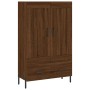 Aparador alto madera de ingeniería roble marrón 69,5x31x115 cm de vidaXL, Aparadores - Ref: Foro24-830339, Precio: 68,99 €, D...