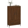 Aparador alto madera de ingeniería roble marrón 69,5x31x115 cm de vidaXL, Aparadores - Ref: Foro24-830339, Precio: 68,99 €, D...