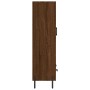 Aparador alto madera de ingeniería roble marrón 69,5x31x115 cm de vidaXL, Aparadores - Ref: Foro24-830339, Precio: 68,99 €, D...