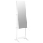 Espejo con joyero de pie blanco 42x38x152 cm de vidaXL, Espejos - Ref: Foro24-353256, Precio: 88,52 €, Descuento: %