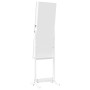 Espejo con joyero de pie blanco 42x38x152 cm de vidaXL, Espejos - Ref: Foro24-353256, Precio: 88,52 €, Descuento: %