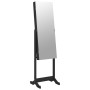 Mirror with black standing jewelry box 42x38x152 cm by vidaXL, Mirrors - Ref: Foro24-353257, Price: 125,96 €, Discount: %