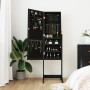 Mirror with black standing jewelry box 42x38x152 cm by vidaXL, Mirrors - Ref: Foro24-353257, Price: 125,96 €, Discount: %